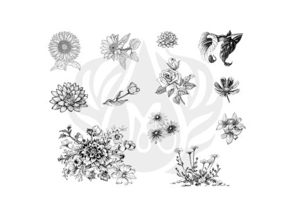 Mayco Designer Silkscreen Flowers 2-DSS138