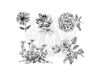 Mayco Designer Silkscreen Flowers 3 XL-DSS149