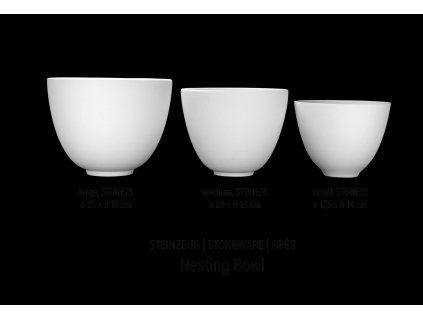 STONE26-Stoneware Nesting Bowl medium