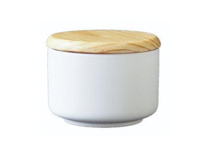 5105 canister with wooden lid medium