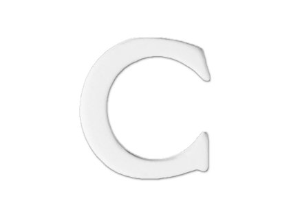 6263 small letter c 12 pcs pack