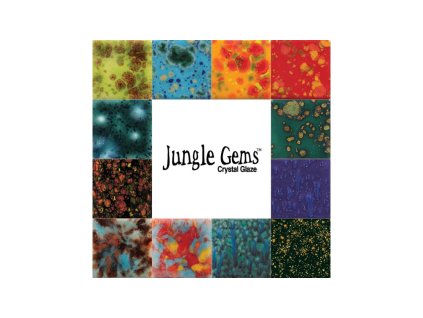 9797 jungle gem crystal glaze kit 12 jars