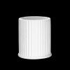 STONE63-Stoneware Ribbed Utensil Crock