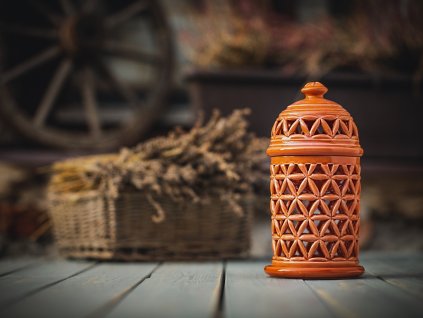 aromalampa květ života korál
