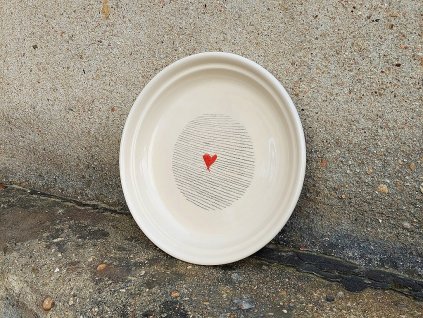 talíř srdce