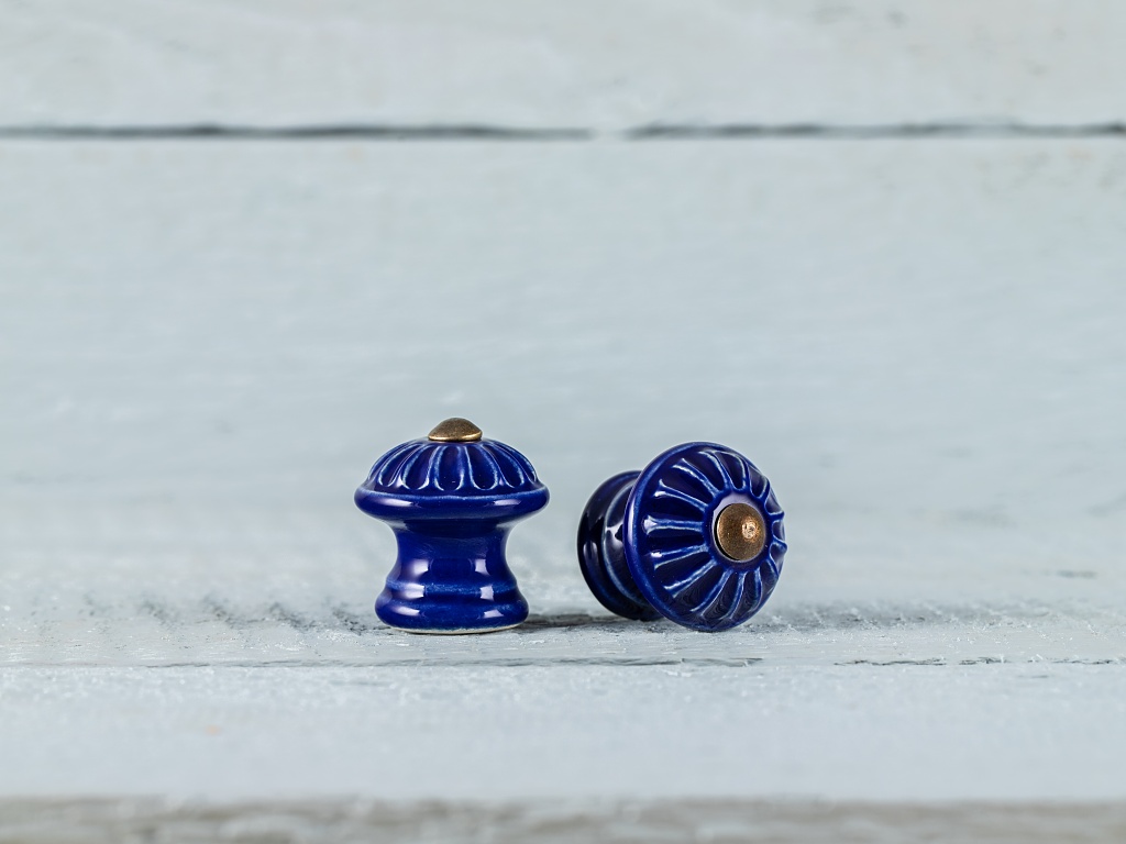 Levně Keramika Vanya Úchytka mini - kobalt - KOPRETINA