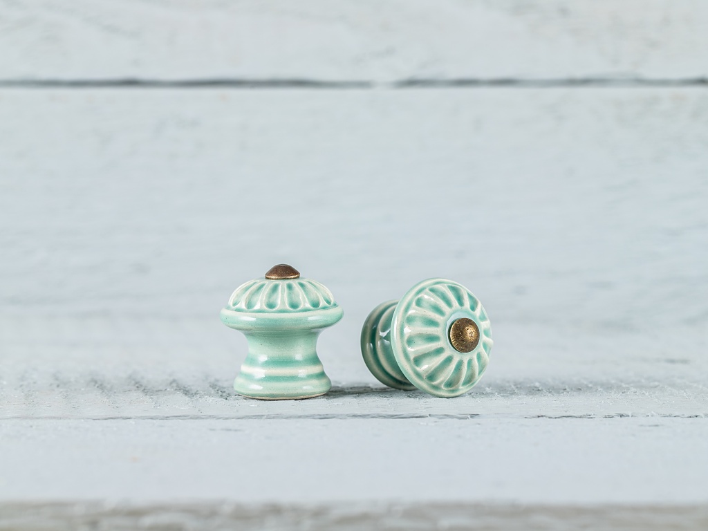 Levně Keramika Vanya Úchytka mini - mint - KOPRETINA