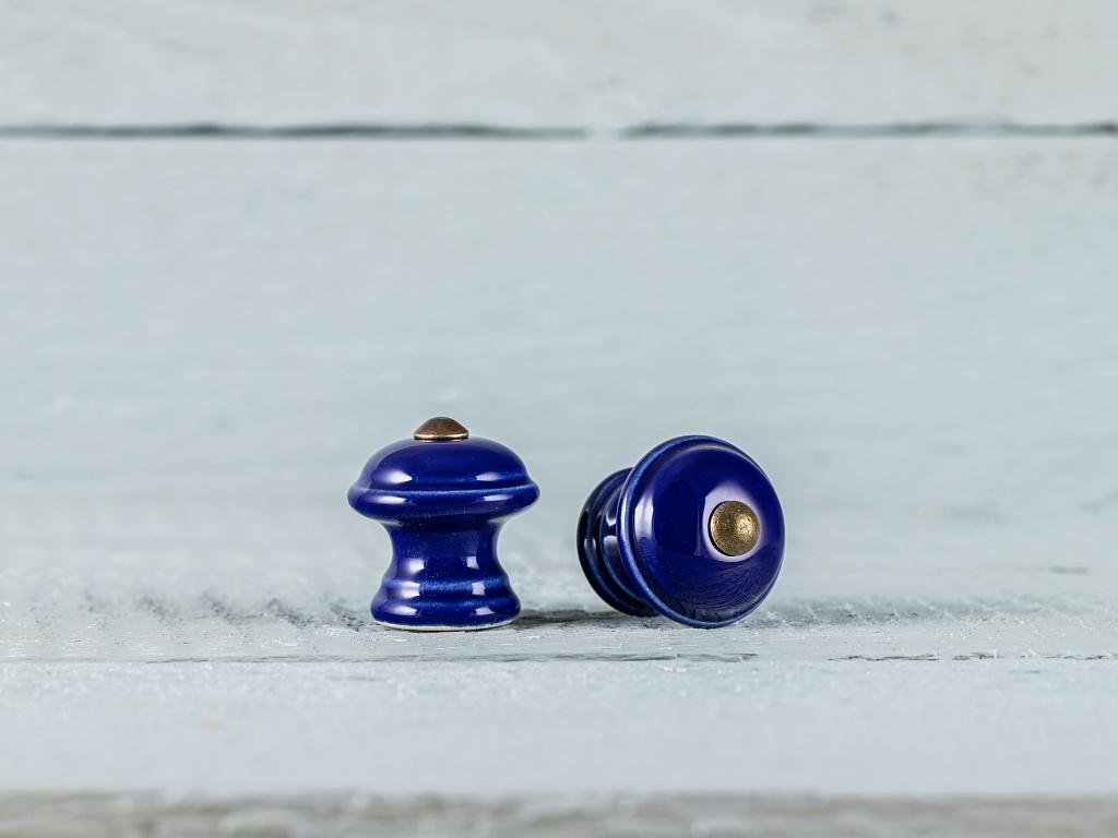 Levně Keramika Vanya Úchytka mini - kobalt - HLADKÁ