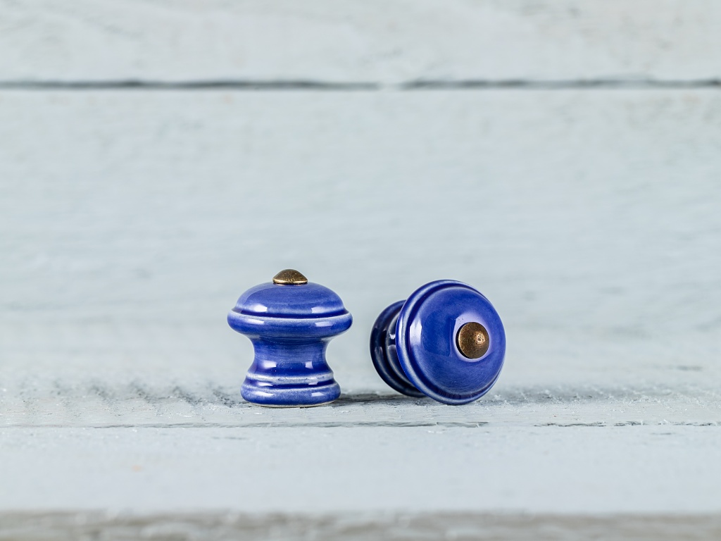 Levně Keramika Vanya Úchytka mini - královská modř - HLADKÁ