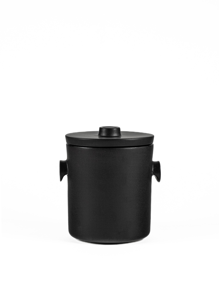 Levně Keramika Vanya Kimchi dóza - černá