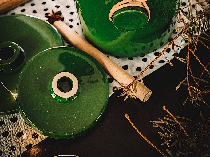 Keramika Vanya Závaží na zelák barva: Zelená