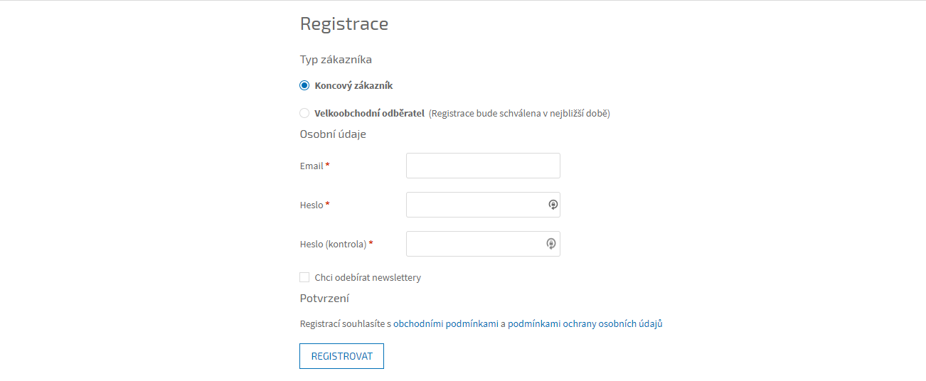 registrace