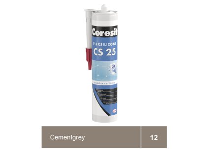 CERESIT CS 25 cementgrey, sanitární silikon 280 ml