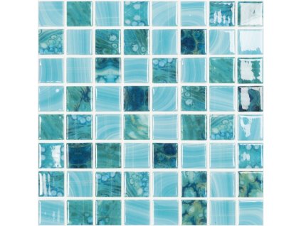 Vidrepur Nature Sky, mozaika, modrozelená, lesklá, 3,8 x 3,8 cm