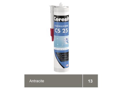 CERESIT CS 25 antracit, sanitární silikon 280 ml