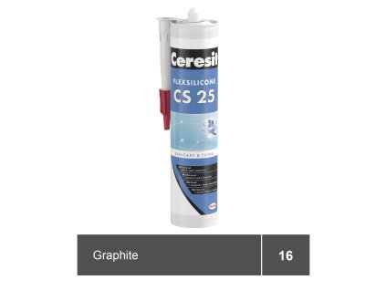 CERESIT CS 25 graphite, sanitární silikon 280 ml