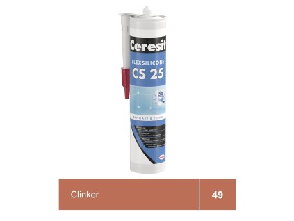 CERESIT CS 25 clinker, sanitární silikon 280 ml