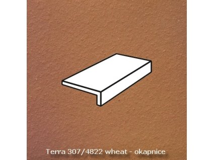 Keraplatte Terra 307 4822 wheat tvarovka okapnice