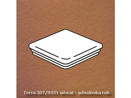 Keraplatte Terra 307 9331 wheat schodovka