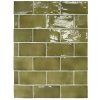 Manacor Basil Green 26908, obklad, zelený, lesklý, 15 x 7,5 x 0,9 cm