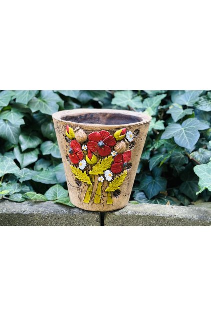 Velký květináč-  vlčí mák