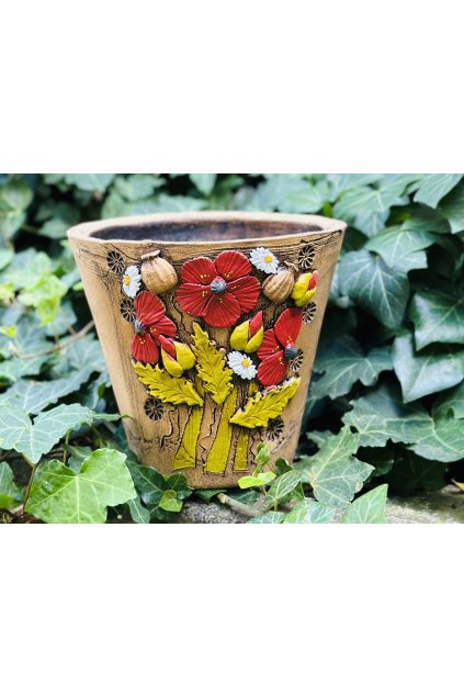 Velký květináč-  vlčí mák