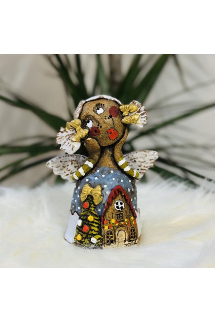 Vánoční zvoneček- andělka