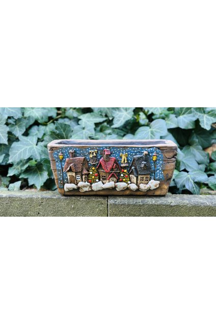 Velký truhlík- vánoční domečky