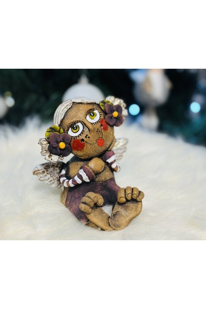 Sedící zvoneček - andílek