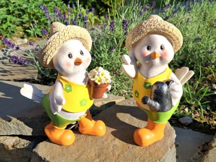 Veselý barevný ptáček