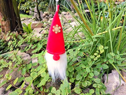 Skřítek s vousy na zavěšení