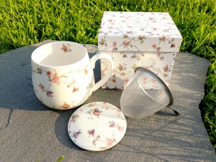 Hrníček se sítkem na bylinky v dárkovém balení