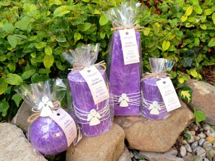 Svíčka s vůní Borůvka a vanilka