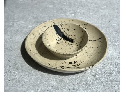 Talíř na nachos - Ø25cm - černý