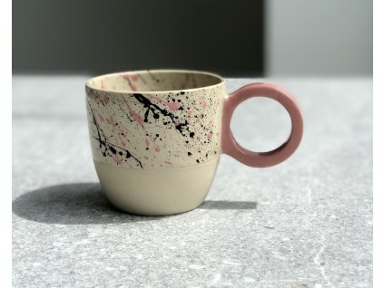 Hrnek s kulatým uchem - 200ml růžový