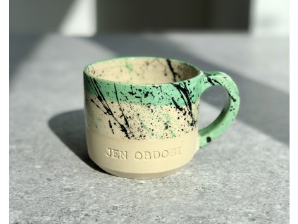 Hrnek - jen období - 260-290ml - zeleno černý