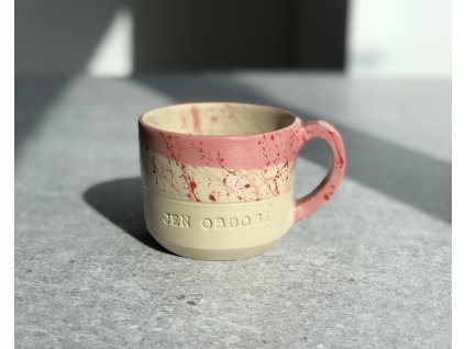 Hrnek - jen období - 260-290ml - růžovo červený