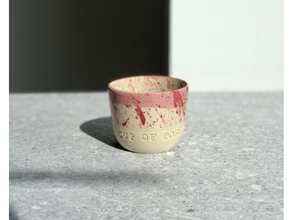 Kalíšek - Cup of positivity - 120ml Růžovo červená