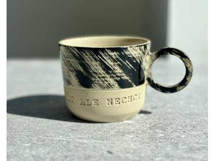 Hrnek - Můžu, ale nechci - s kulatým uchem 260-290ml černý