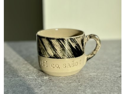 Hrnek - Víš co, Sašo? - 120-140ml černý