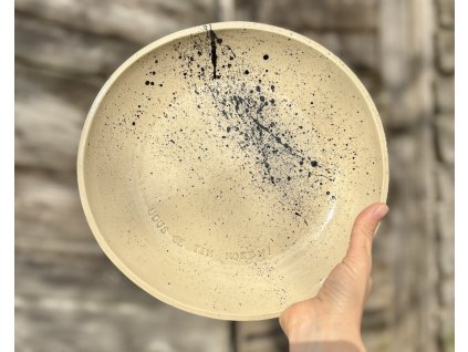 Talíř hluboký - Udus se tím nokem - Ø25cm černý