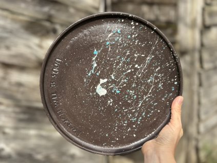 Talíř - Udus se tím nokem! - Ø26cm modrý