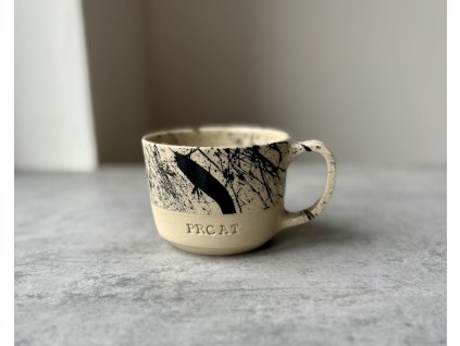 Hrnek - Prcat - 260-290ml černý