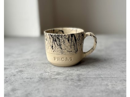 Hrnek - Prcat - 120-140ml černý