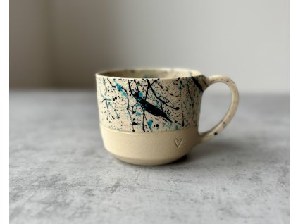 Hrnek - Srdíčko 300ml modrý