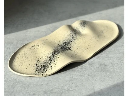 Velký servírovací talíř- 45x20cm - černý