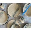 Kalíšek, černo-modré cákance, 270 ml