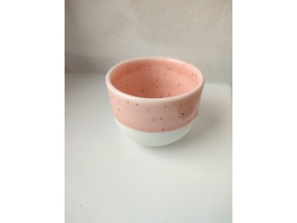 Růžový porcelánový cup 180 ml