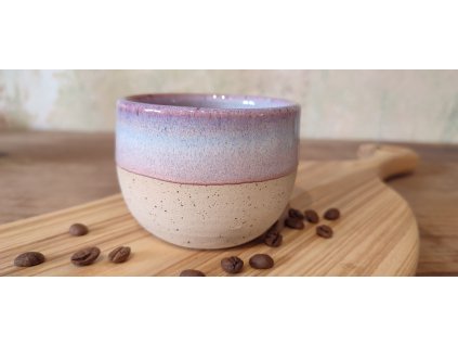 Pink punk cup cappuccino