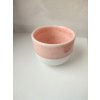 Růžový porcelánový cup 180 ml